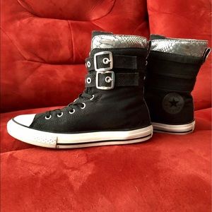 Rare Chuck Taylor all star high tops w/buckles